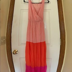 Color block sun dress